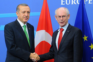 Erdoğan, Barroso ve Van Rompuy ile bir araya geldi