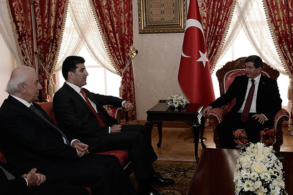 Başbakan Davutoğlu, Neçirvan Barzani ile görüştü