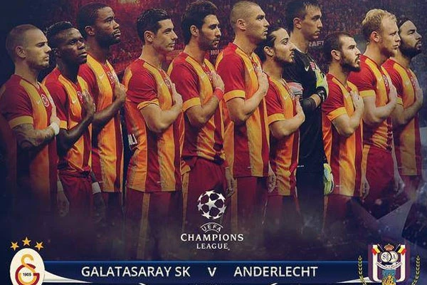 Galatasaray GS Anderlecht maçı, geniş özeti ve golleri