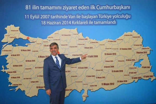 81 ili gezen ilk Cumhurbaşkanı oldu