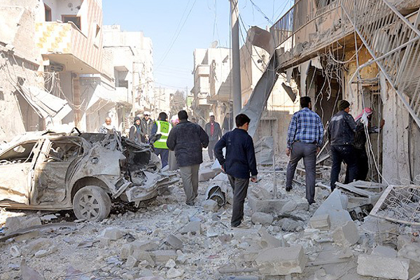 Halep&#039;e varil bombalı saldırı, 21 ölü