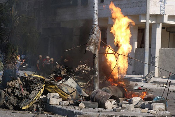 Halep&#039;e varil bombalı saldırı düzenlendi