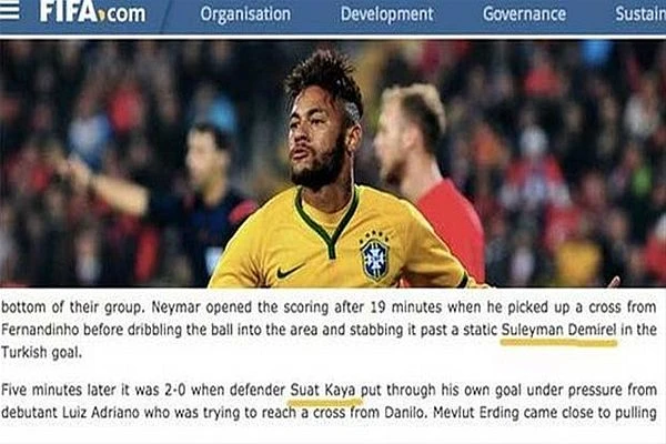 FIFA'dan skandal hata!