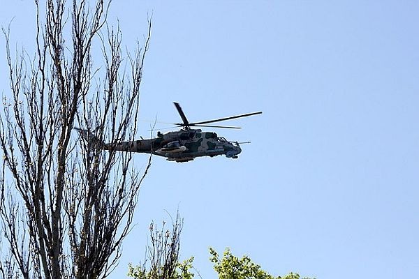 Ukrayna&#039;da askeri helikopter düştü