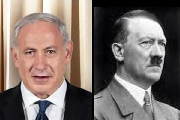 Ha Hitler, Ha Netanyahu! Sadece bıyığı yok