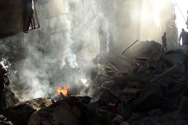Suriye&#039;de vakum bombalı hava saldırısı