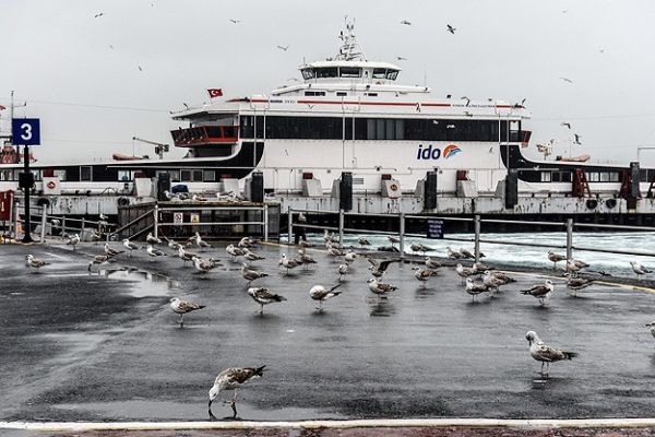 Olumsuz hava koşulları nedeniyle İDO seferleri iptal etti