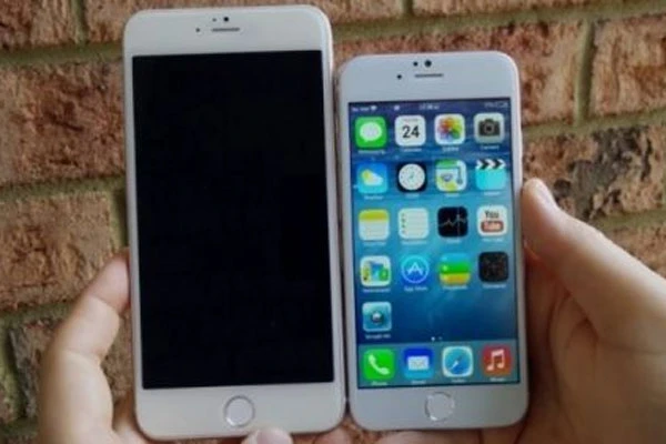 Gerçek iPhone 6 iPhone 5S ile yan yana