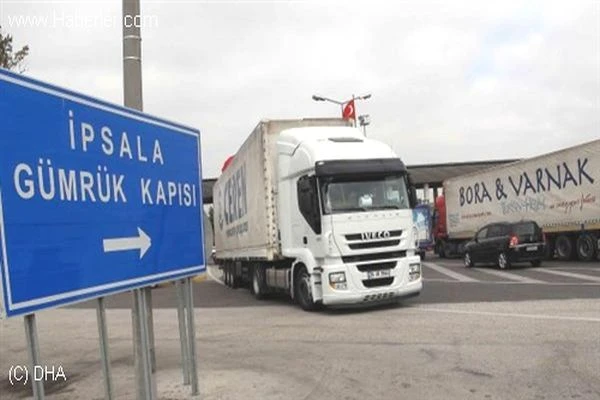 İpsala Sınır Kapısı&#039;nda kuyruk oluştu