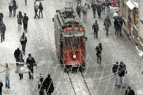 İstanbul&#039;da beklenen kar yağışı başladı