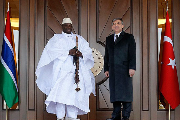 Gambiya Cumhurbaşkanı Jammeh Ankara&#039;da