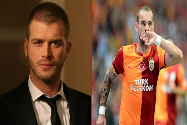 Kıvanç Tatlıtuğ ile Sneijder, komşu oldu