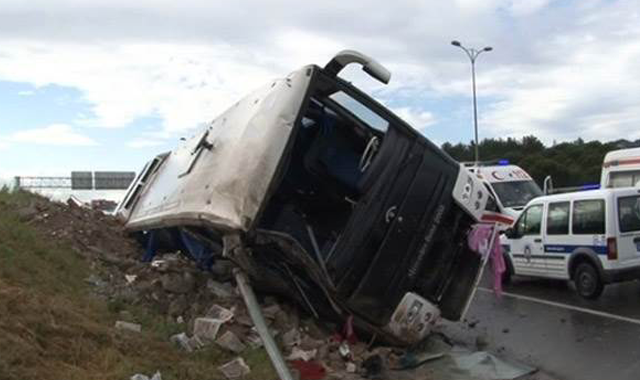 İstanbul’da korkunç otobüs kazası