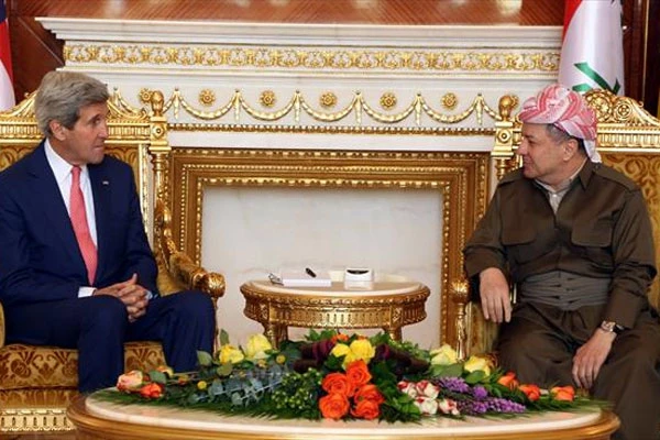 Kerry Barzani ile görüştü