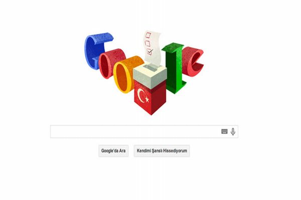 Google&#039;dan cumhurbaşkanı seçimi içi özel logo