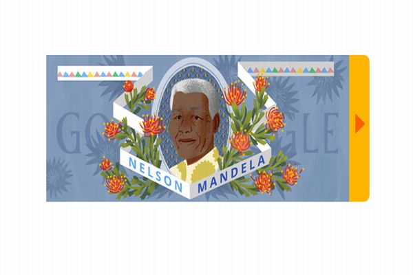 Google’dan Nelson Mandela’ya özel doodle