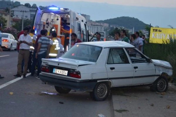 Ordu'da kaza, 2 yaralı
