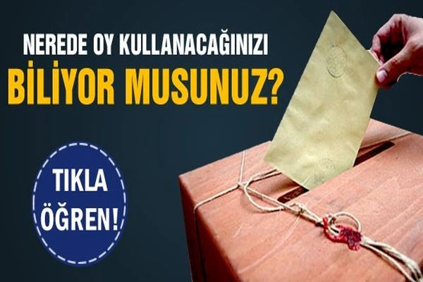 Nerede oy kullanacağım, YSK seçmen sorgulama