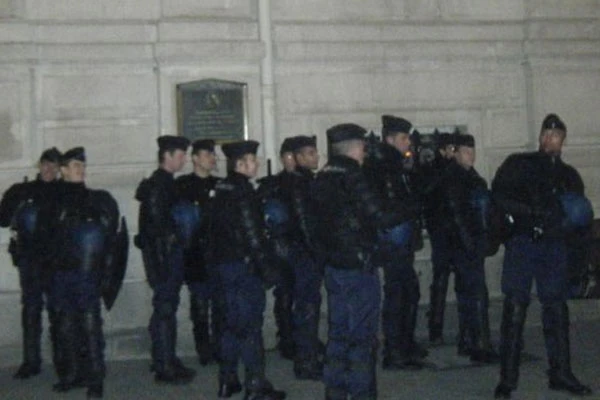 Paris'te Gazze eylemine polis engeli