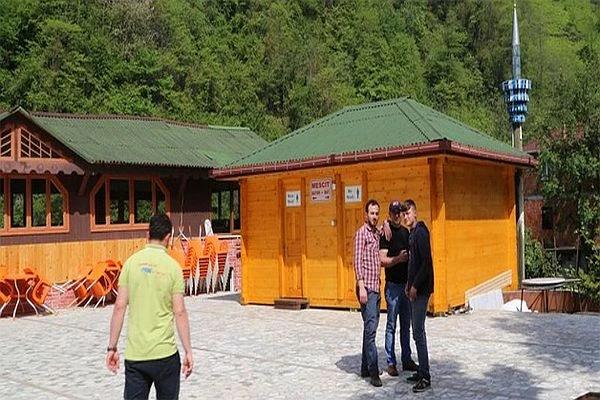 Rize'ye laz işi minare yaptılar