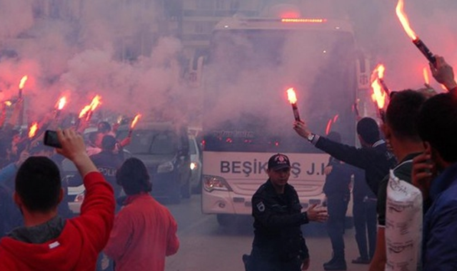 Beşiktaş Karabük&#039;te coşkuyla karşılandı