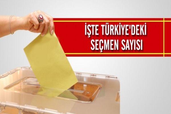 Türkiye&#039;de seçmen sayısı belli oldu