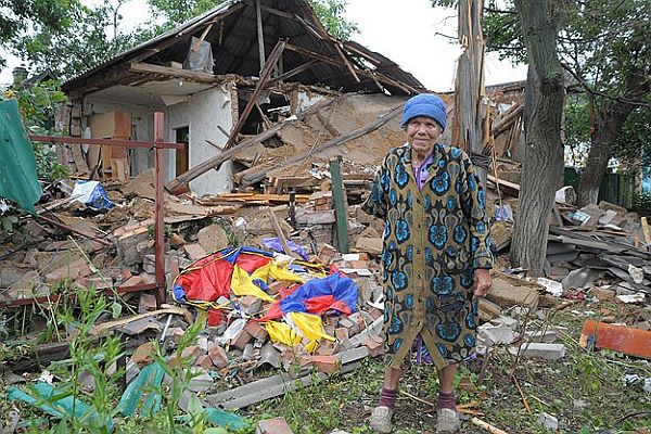 Slavyansk harabeye döndü