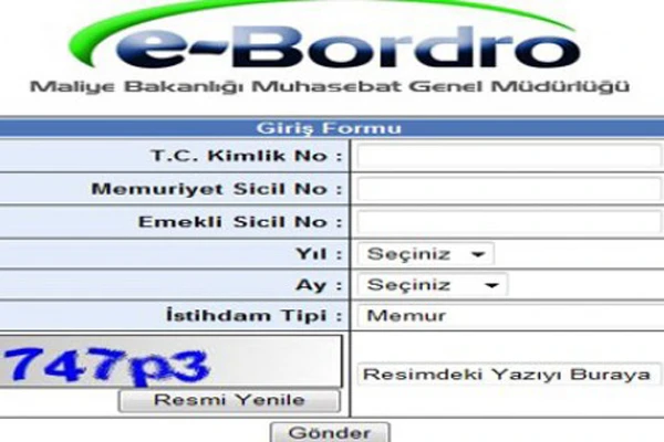 E-Bordro Kasım ayı maaş sorgulama