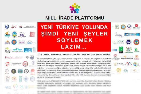 150 STK'dan 'milli irade' vurgusu