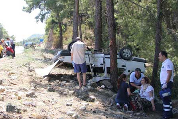 Tatile 5 dakika kala kaza geçirdiler