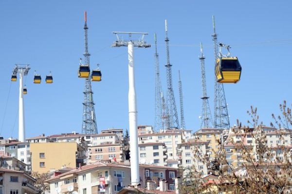 Yenimahalle-Şentepe teleferiği test sürüşleri başladı