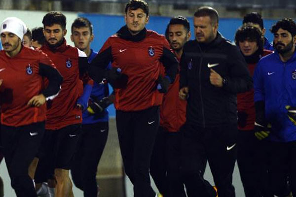 Trabzonspor, Galatasaray maçı hazırlıklarını sürdürdü
