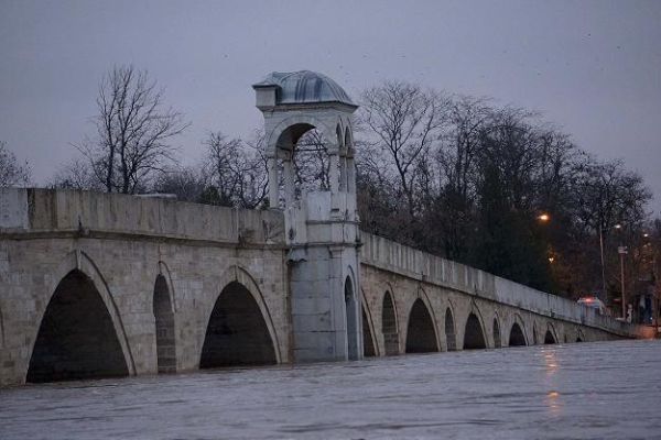 Tunca&#039;nın ardından Meriç nehri de taştı