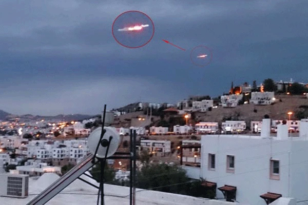 Bodrum&#039;da ufo iddiası! İşte o görüntü