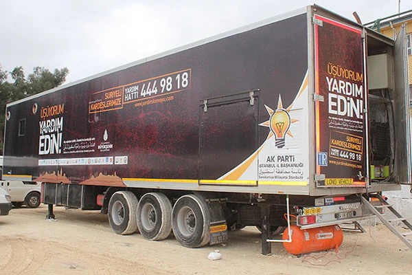 'Üşüyorum, Yardım Edin' TIR'ları Şanlıurfa'da