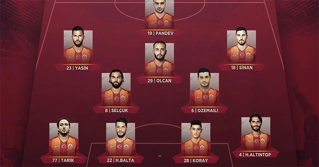 Galatasaray, Eskişehirspor maçında Galatasaray&#039;ın ilk 11&#039;i belli oldu