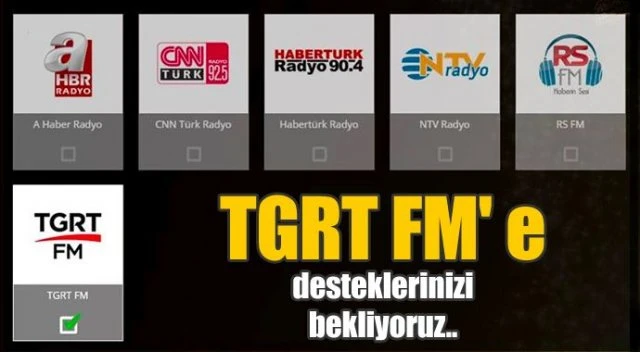 TGRT FM yılın en iyi haber radyosuna aday