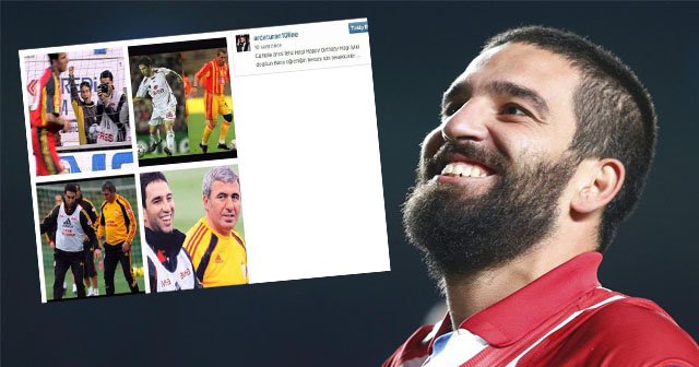 Arda Turan, efsane futbolcu Hagi'yi unutmadı