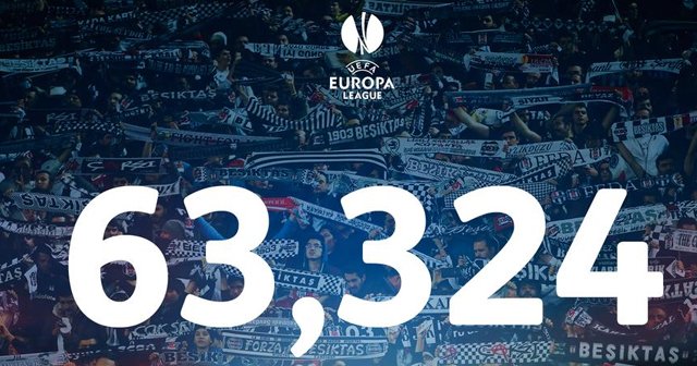 Beşiktaş seyirci rekoru kırdı, UEFA rekoru resmen açıkladı