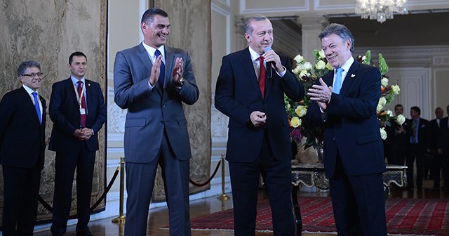 Kolombiya'da Erdoğan'a büyük sürpriz!