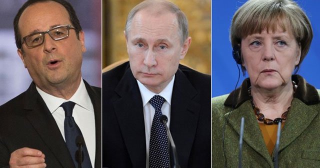 Putin Hollande ve Merkel Ukrayna&#039;daki krizi görüştü