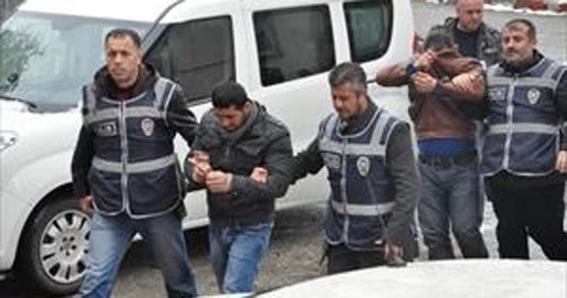 Testere hırsızları yakalandı