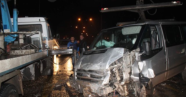 Trabzon'da zincirleme trafik kazası, 1 ölü, 6 yaralı