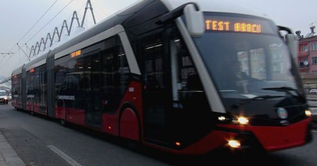 Trambüsler yola çıkmak için hazır