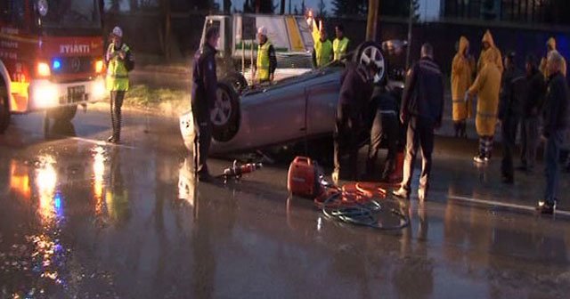 Ankara'da trafik kazası, 1 ölü