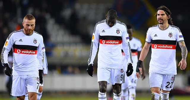 Beşiktaş Club Brugge&#039;e 2-1 yenildi