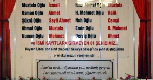 Çanakkale şehitlerine diplomaları verildi