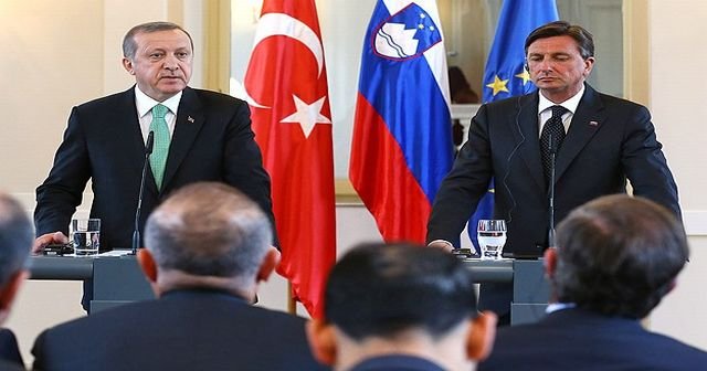 Cumhurbaşkanı Erdoğan Slovenya Cumhurbaşkanı Borut Pahor ile görüştü