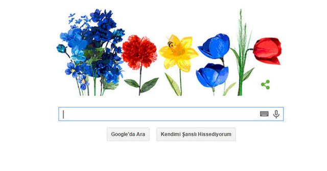 İlkbahar Ekinoksu nedir, Google&#039;dan İlkbahar ekinoksu için doodle logosu