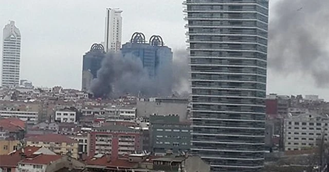 İstanbul Şişli'de korkutan yangın